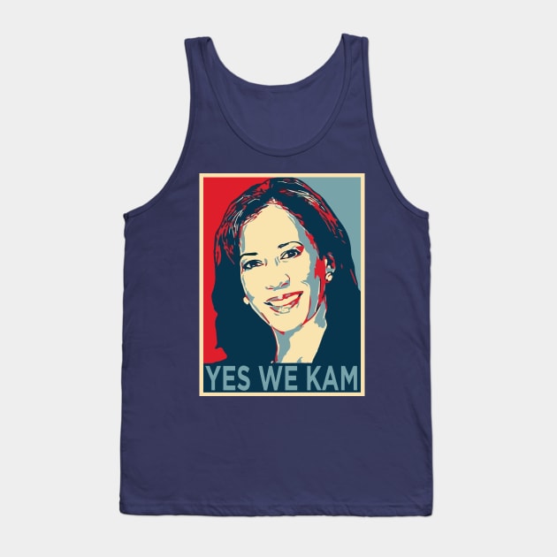 Yes We Kam | Kamala Harris Poster | Biden Harris 2024 Tank Top by BlueWaveTshirts